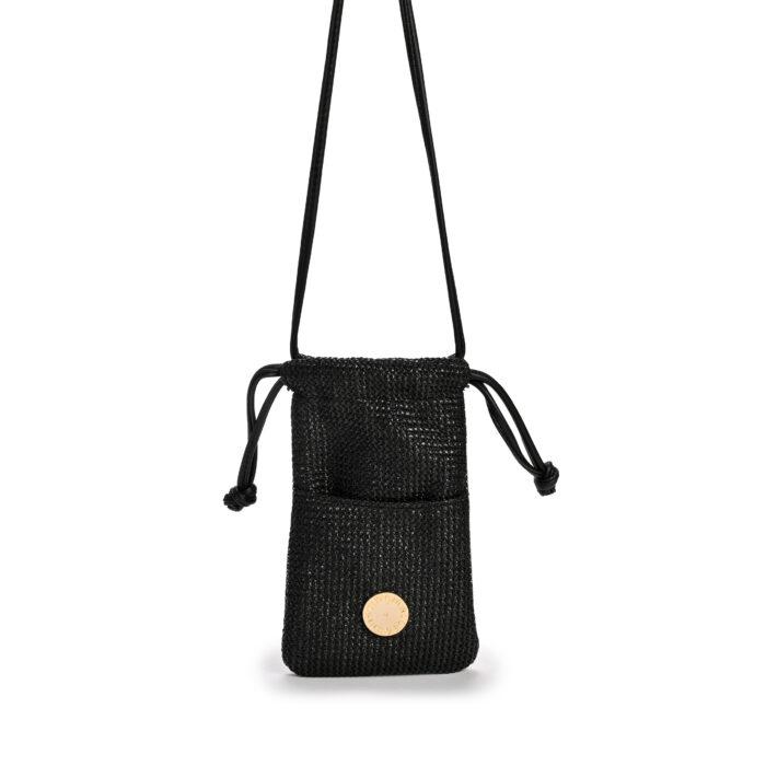 BLACK STRAW POUCH - Image 1
