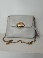 MAYA MINIBAG (white croco genuine leather) - Image 2