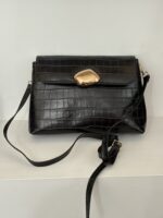 DONNA MEDIUM (black croco genuine leather) - Image 2
