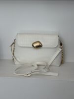 DONNA MEDIUM (white croco genuine leather) - Image 2