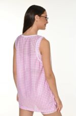 Pink Plaid Tank Top - Image 2