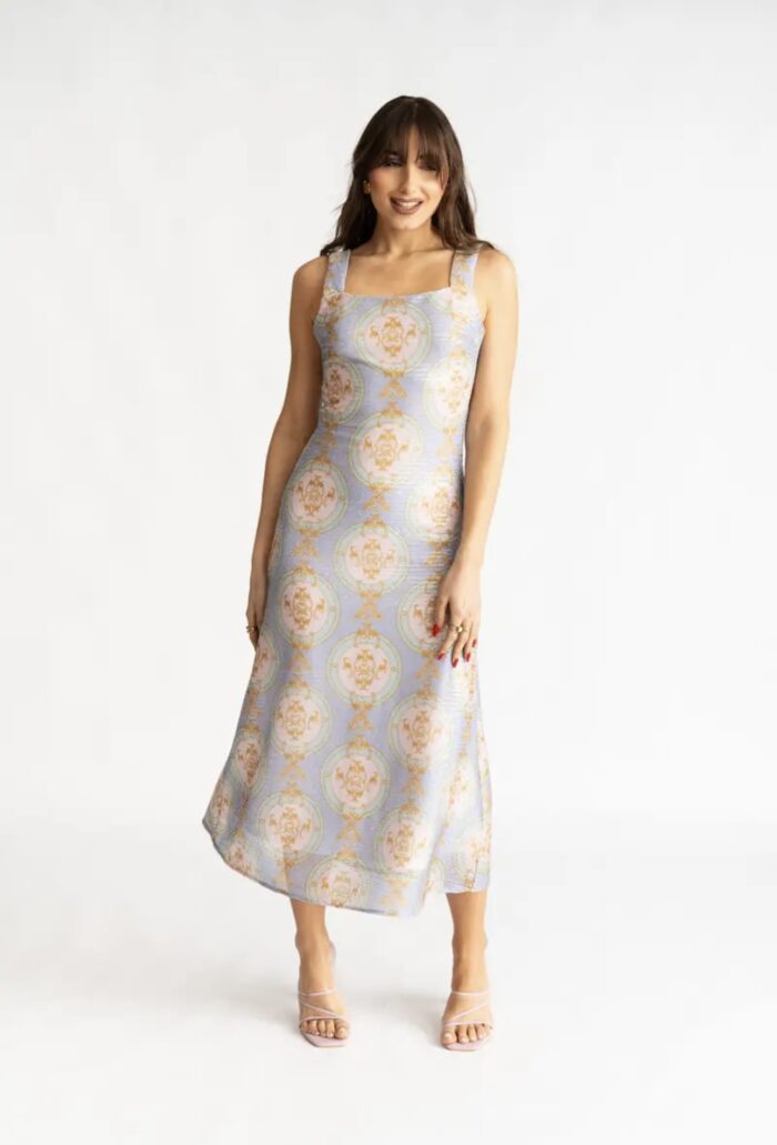 Lavinia Rainbow Glam Backless Dress - Image 1