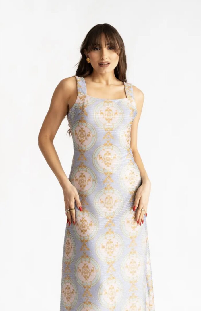 Lavinia Rainbow Glam Backless Dress - Image 2
