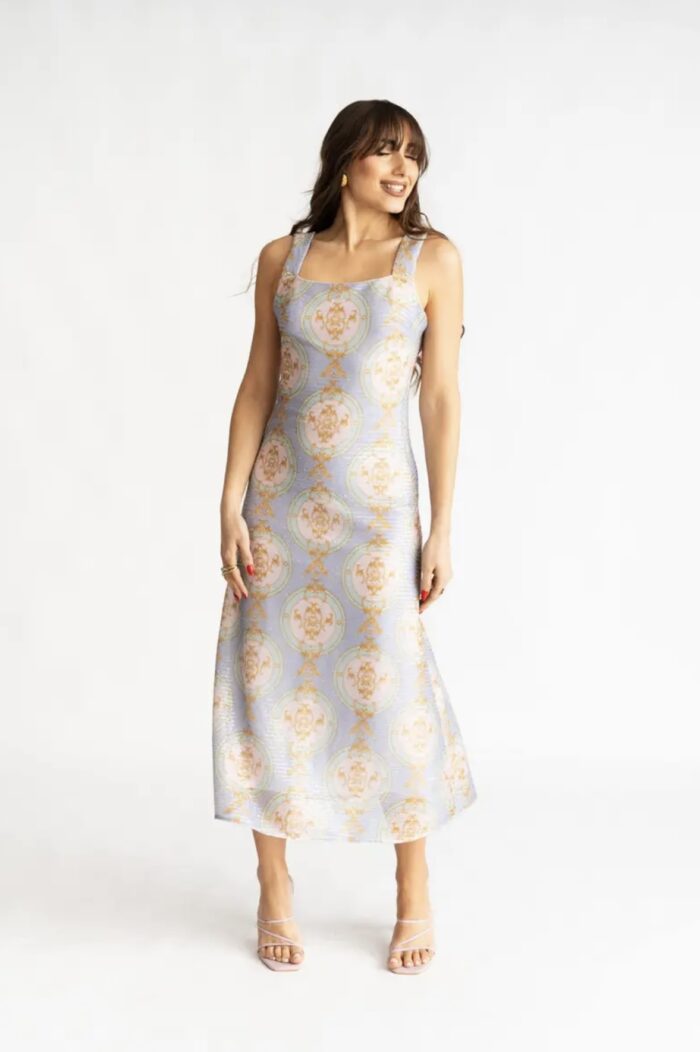 Lavinia Rainbow Glam Backless Dress - Image 3