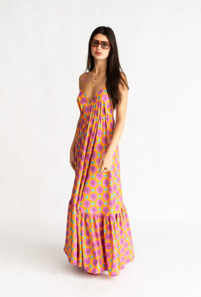 Orange Lily Backless Dress - Image 1