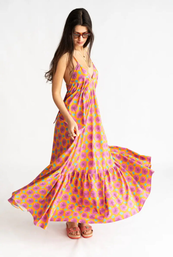 Orange Lily Backless Dress - Image 3