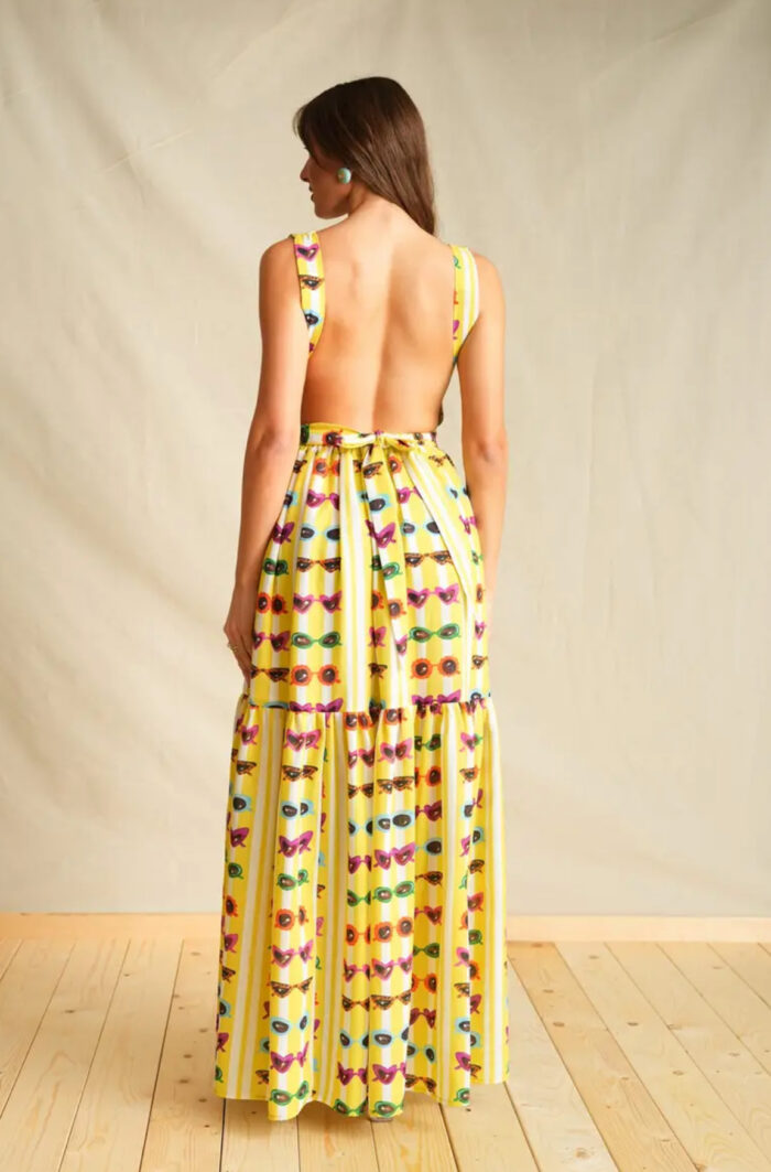 Retroholic Yellow Maxi Dress - Image 4