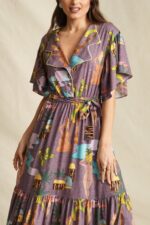 Purple Edem Maxi Dress - Image 4