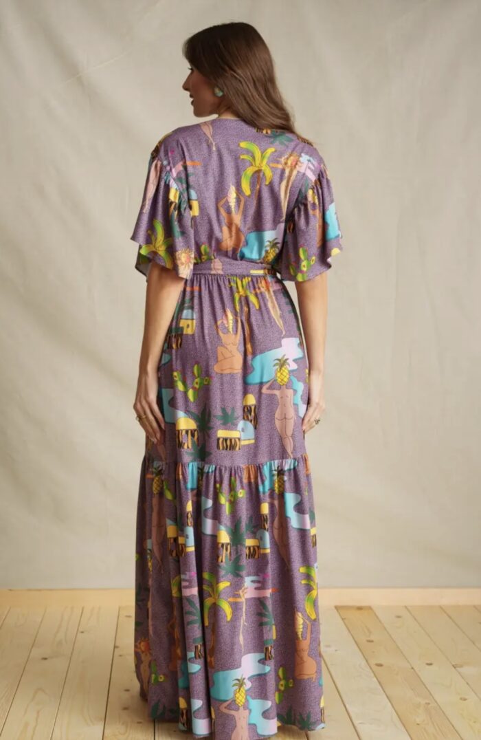 Purple Edem Maxi Dress - Image 2